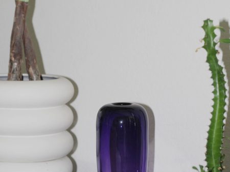 Glass Cylinder Tripod Vase - Purple Turq Supply