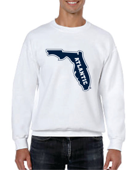 Youth Crew Neck Sweatshirt with printed FAU (Logo 6) Online