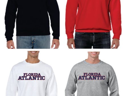 Crew Neck Sweatshirt with printed FAU (Logo 5 New) Fashion