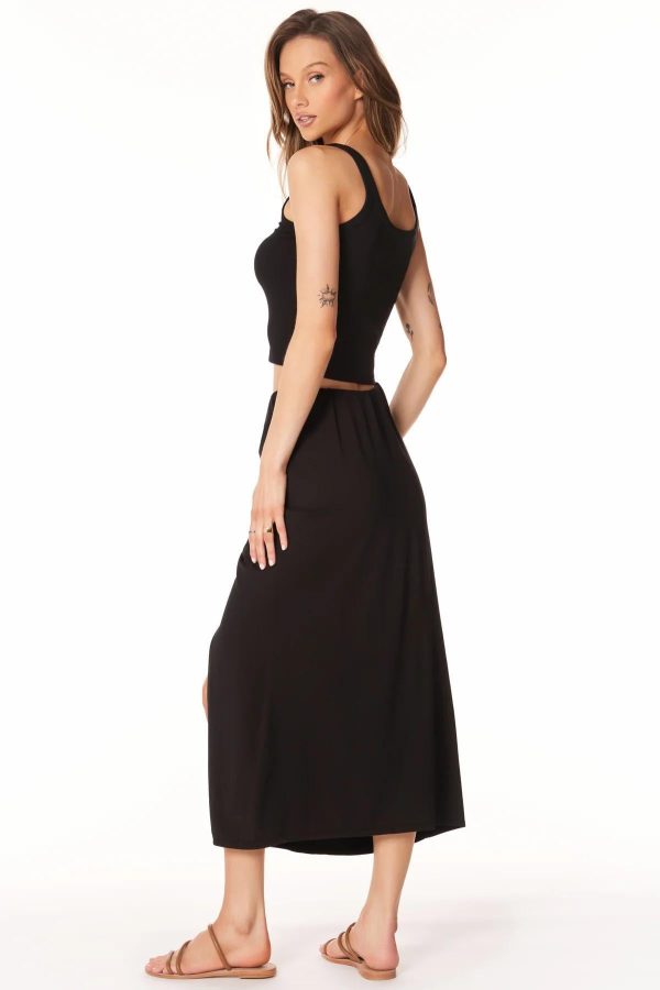 BOBI Skirt w  High Slit Online Sale