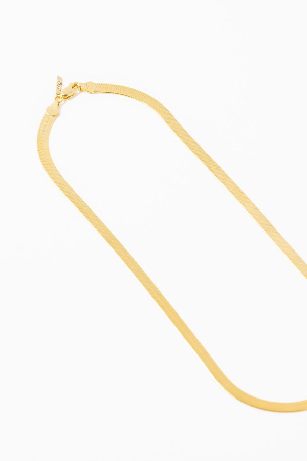 Thick Herringbone Chain Necklace Online now