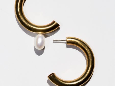 Pearl Hoop Earrings Online Hot Sale