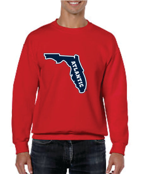 Youth Crew Neck Sweatshirt with printed FAU (Logo 6) Online