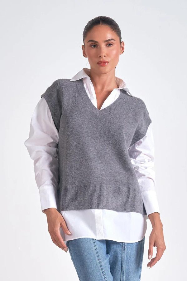 Elan Sweater Vest Shirt Online Sale