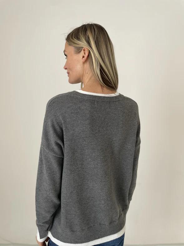 Six Fifty Double Hemmed Sweater Online Hot Sale