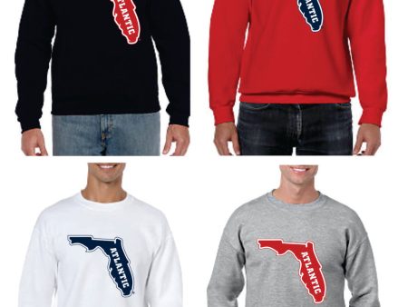 Youth Crew Neck Sweatshirt with printed FAU (Logo 6) Online