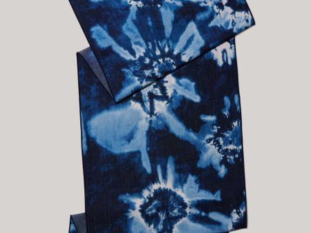 Tie-dye Denim Linen Centerpiece Runner on Sale