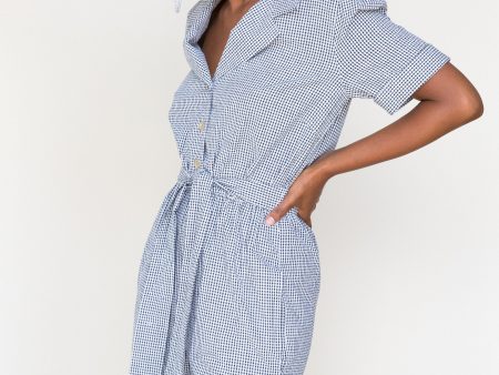 Olivia Jumpsuit in Black + White For Cheap