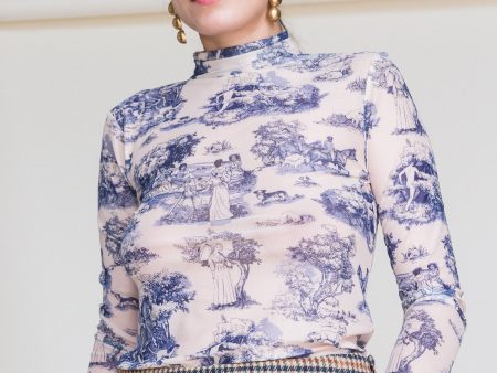 Lillian Turtleneck in Manhunt Toile Online