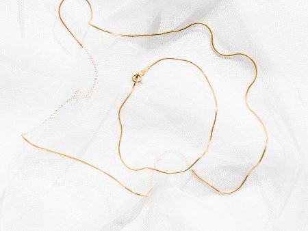 Rat Tail Chain Necklace - Gold Online