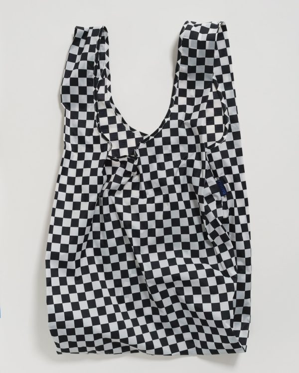 Black Checkerboard- Big Baggu For Discount