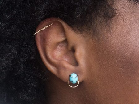 Blue Shift Post Earrings -Large Online Hot Sale