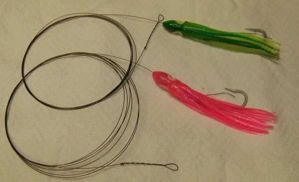 4 1 2  Squid Wire rigged  for Ballyhoo or Bonito Strips Fashion