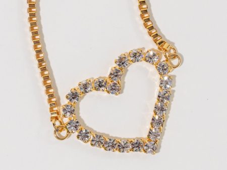 Crystal Heart Necklace Sale