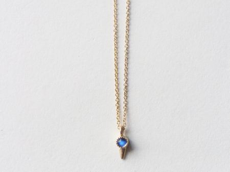 Shark Tip Necklace - Moonstone Hot on Sale