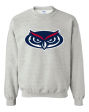 Crew Neck Sweatshirt with printed FAU Owlhead (Logo 7) Online Sale