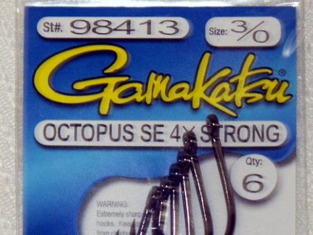 Gamakatsu 4X Octopus Hook Black For Discount