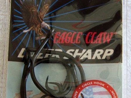 Circle Hooks-Lazer Sharp Platinum Black L2004G Cheap