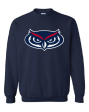 Crew Neck Sweatshirt with printed FAU Owlhead (Logo 7) Online Sale