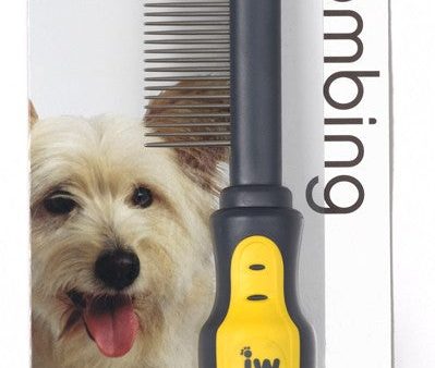 JW Pet Comb Grey Yellow 1ea MD Discount