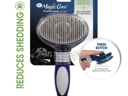 Four Paws Magic Coat Professional Series Self-Cleaning Slicker Brush Self-Cleaning Brush 1ea One Size Supply