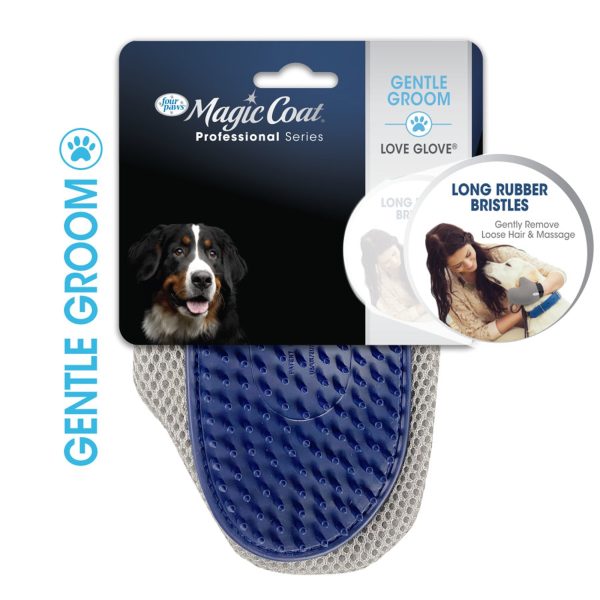 Four Paws Magic Coat Professional Series Love Glove Dog Grooming Mitt Grooming Mit 1ea One Size on Sale