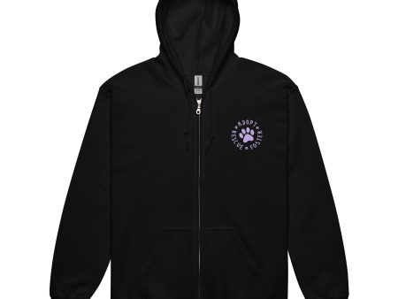 Adopt, Rescue, Foster Zip Hoodie For Sale