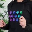 Rainbow Paws Long French Terry Hoodie For Sale