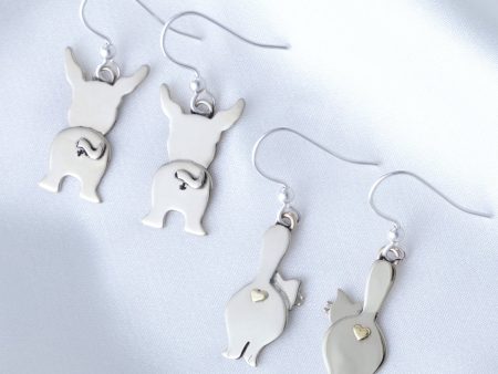 Cute Behinds Mixed Metal Earrings Online Sale