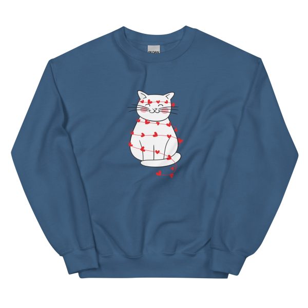 Wrapped in Love Kitty Crewneck Sweatshirt on Sale