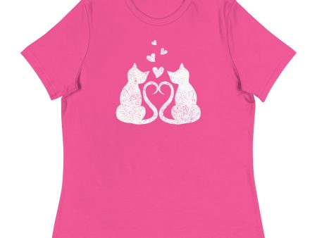 Kitten Love Women s Relaxed T-Shirt For Cheap