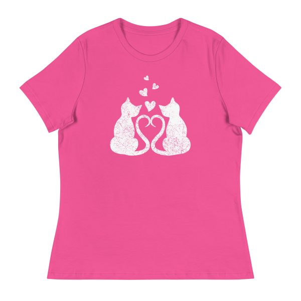 Kitten Love Women s Relaxed T-Shirt For Cheap