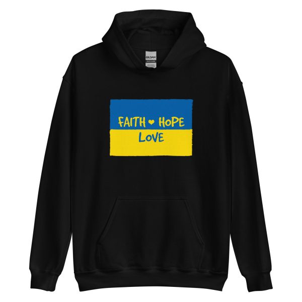 Faith, Hope & Love for Ukraine Hoodie Cheap