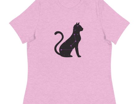 Celestial Cat Women s Relaxed T-Shirt For Sale