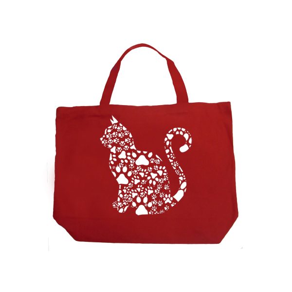 Cat Claws - Large Word Art Tote Bag Online Hot Sale