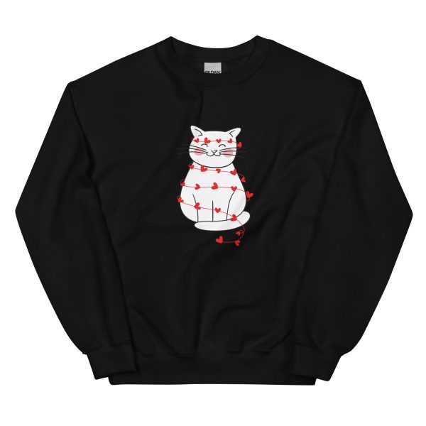 Wrapped in Love Kitty Crewneck Sweatshirt on Sale