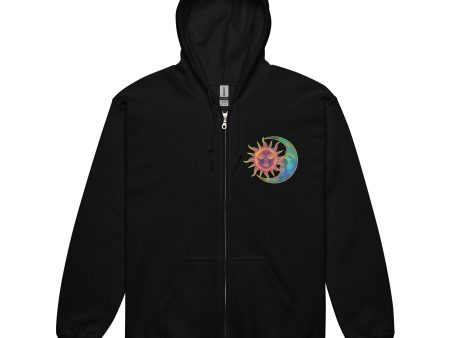 Sweet Sun & Moon Zip Hoodie Discount