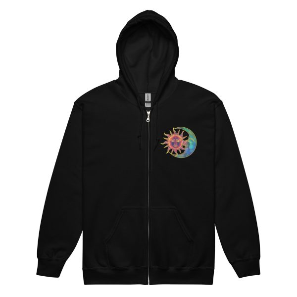 Sweet Sun & Moon Zip Hoodie Discount