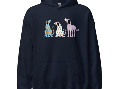 Whimsy Easter Dogs Hoodie For Sale