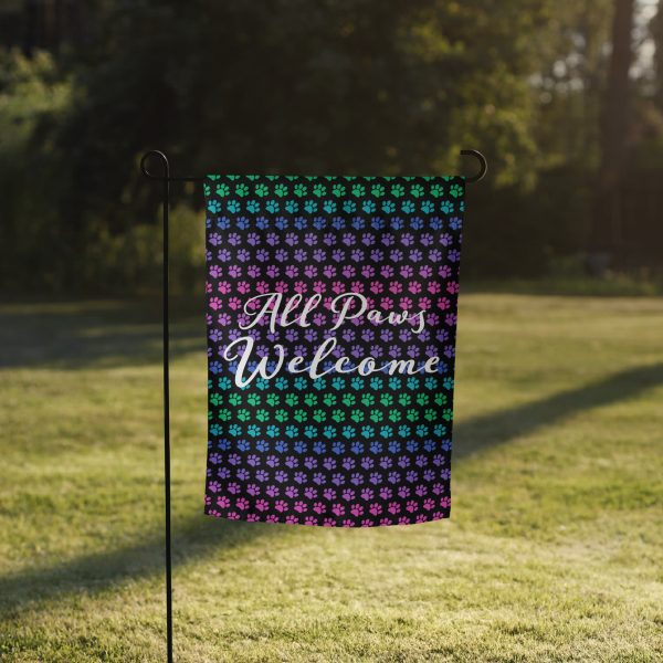 Rainbow Paws Garden Flag For Discount