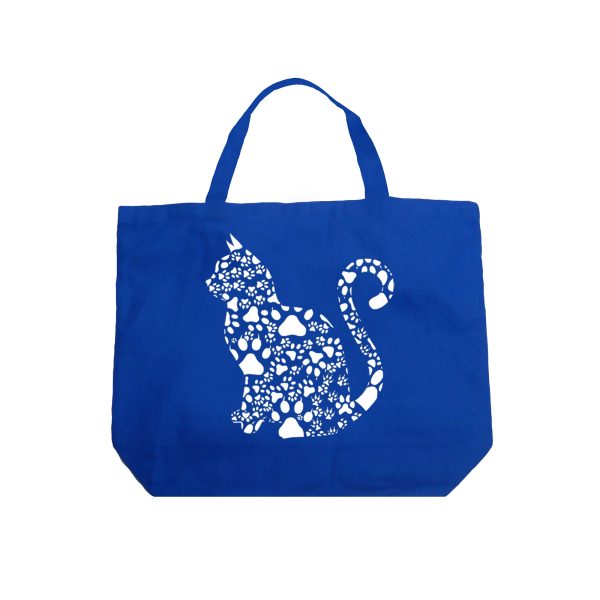 Cat Claws - Large Word Art Tote Bag Online Hot Sale