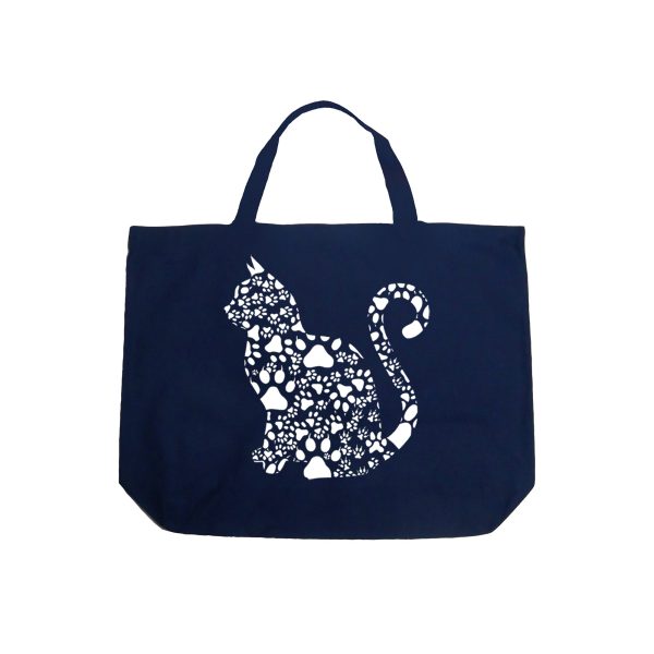 Cat Claws - Large Word Art Tote Bag Online Hot Sale