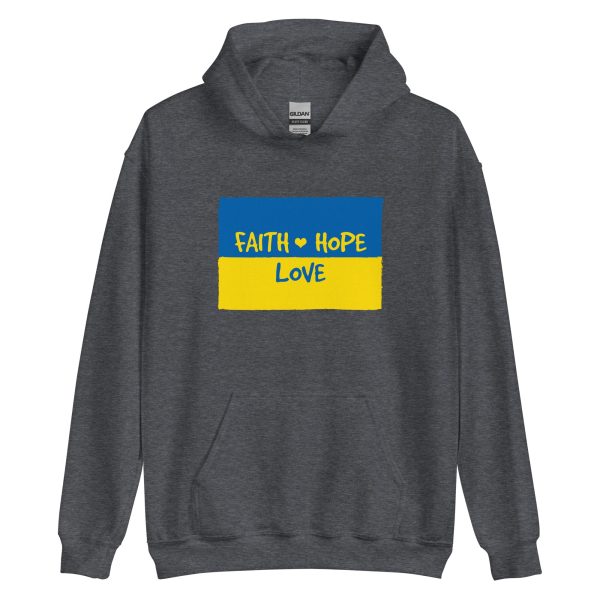 Faith, Hope & Love for Ukraine Hoodie Cheap