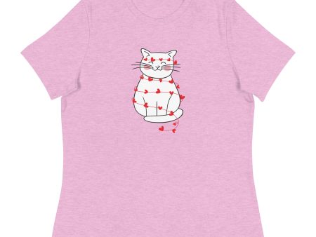 Wrapped in Love Kitty Women s Relaxed T-Shirt Supply