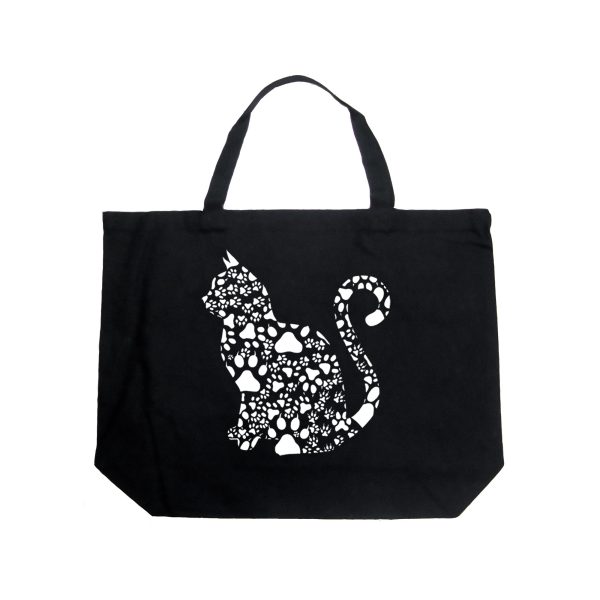 Cat Claws - Large Word Art Tote Bag Online Hot Sale