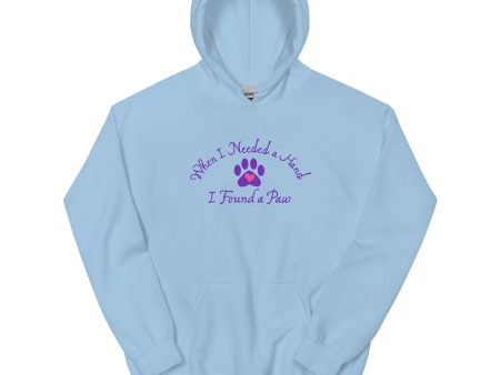 When I Needed a Hand I Found A Paw  Hoodie Discount