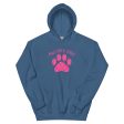 Paws For A Cause Pink Ribbon Paw Print Hoodie Discount