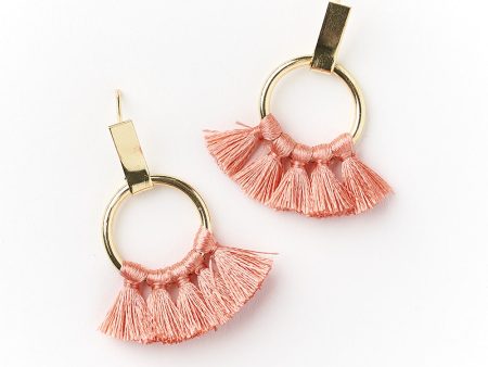 Danu Earrings - Coral Hoop Discount