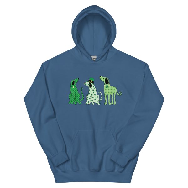 Whimsy St. Patrick s Day Dogs Hoodie Discount