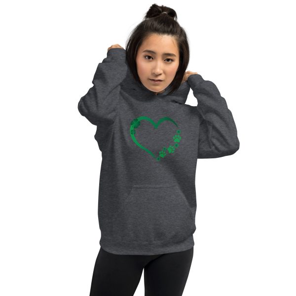 St. Patrick s Paw Heart Hoodie Fashion